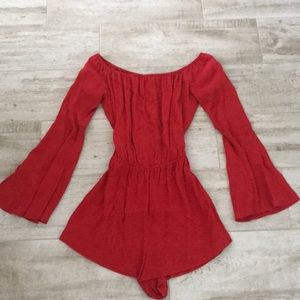 FOREVER 21 Romper Red